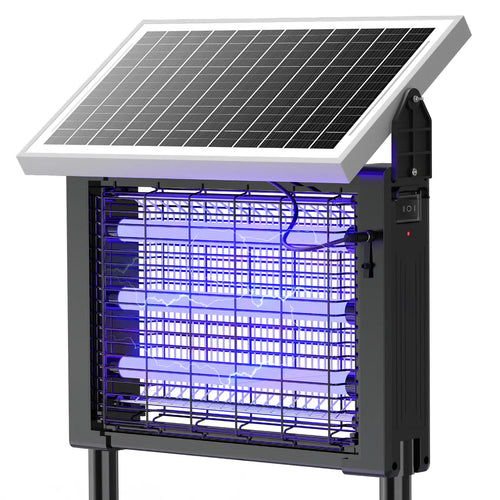 Mother's Day Gift OGERY 3500V Solar Bug Zapper, High Power Cordless Mosquito Zapper with Smart Light Sensor, Dual Solar & USB Rechargeable Insect Killer for Patio, Garden, Backyard, Outdoor Use